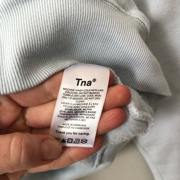 TNA Cozy AF Baby Blue Size Med - Picture 5 of 6